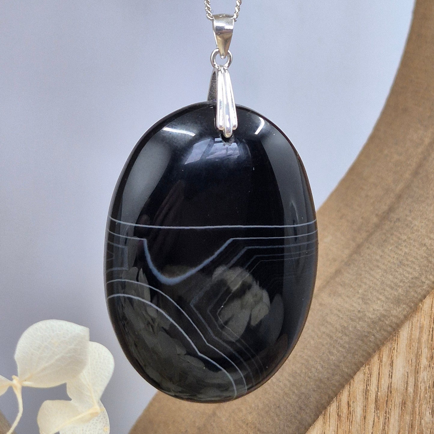 Botswana Agate Pendant | Agate Jewellery | Jones Stones