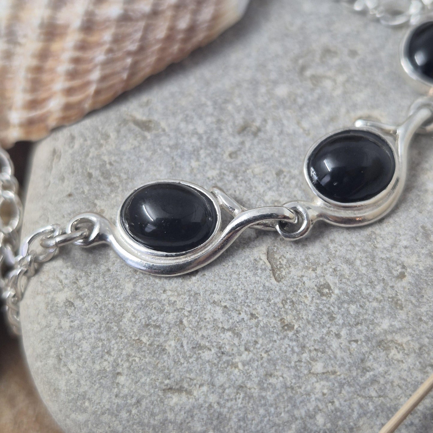 Whitby Jet Bracelet | Jet Bracelet | Whitby Jet | Handmade Bracelet | Jet Stone Bracelet Jones Stones