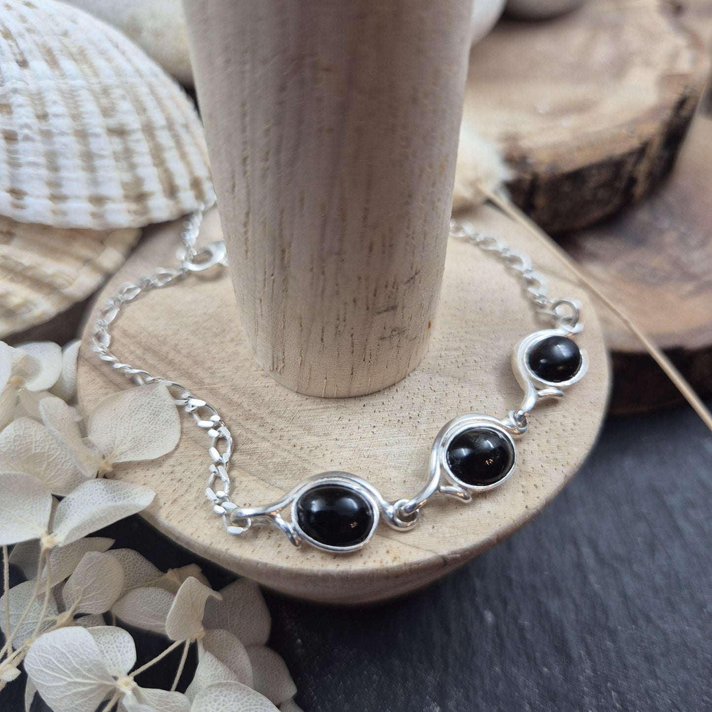 Whitby Jet Bracelet | Jet Bracelet | Whitby Jet | Handmade Bracelet | Jet Stone Bracelet Jones Stones
