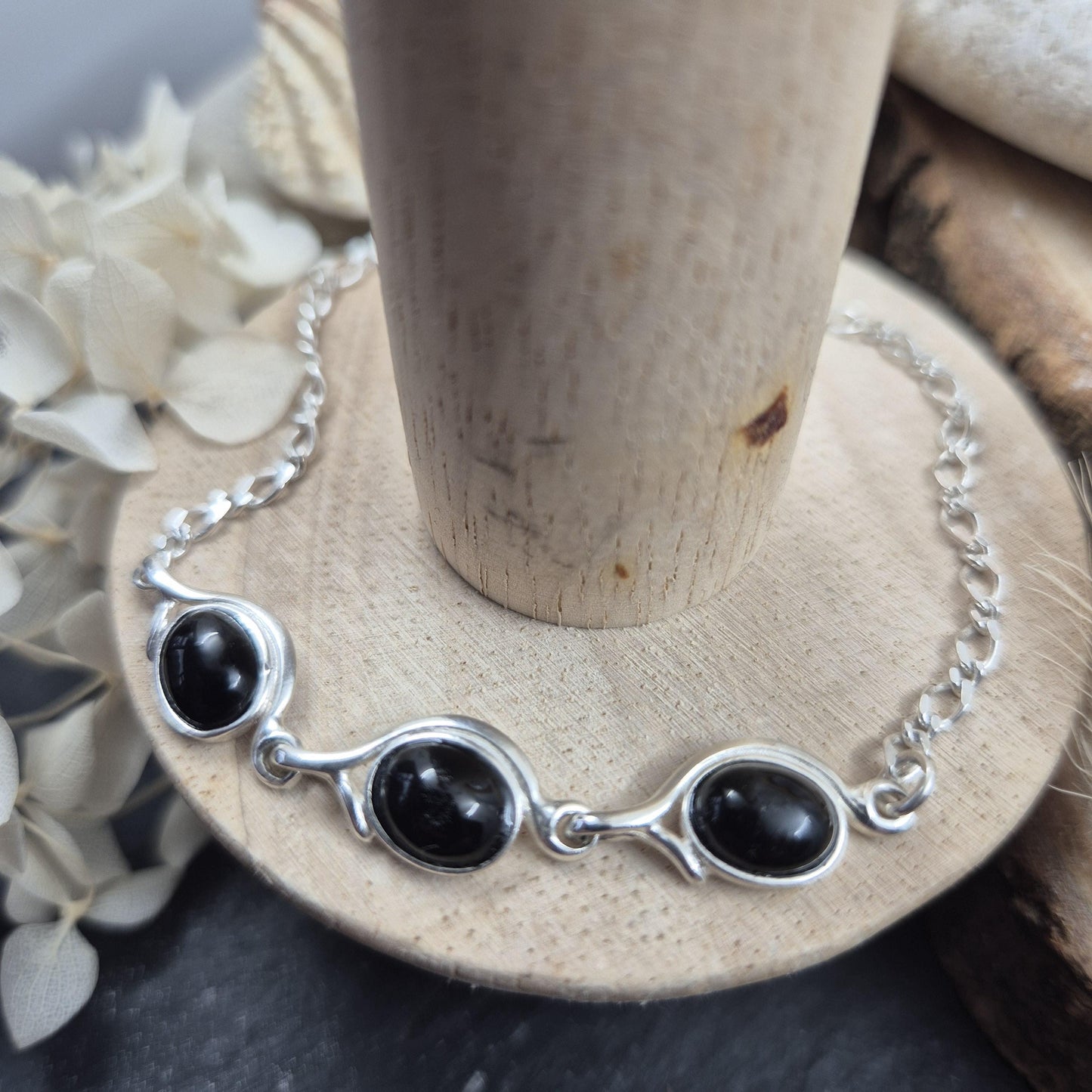 Whitby Jet Bracelet | Jet Bracelet | Whitby Jet | Handmade Bracelet | Jet Stone Bracelet Jones Stones