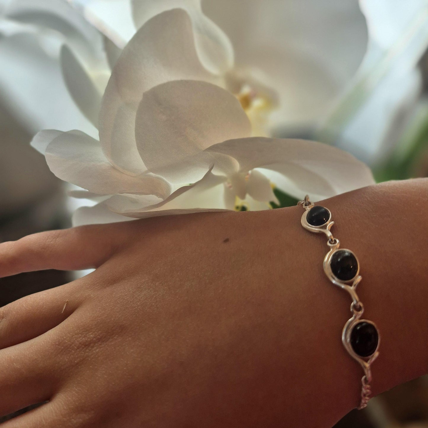 Whitby Jet Bracelet | Jet Bracelet | Whitby Jet | Handmade Bracelet | Jet Stone Bracelet Jones Stones