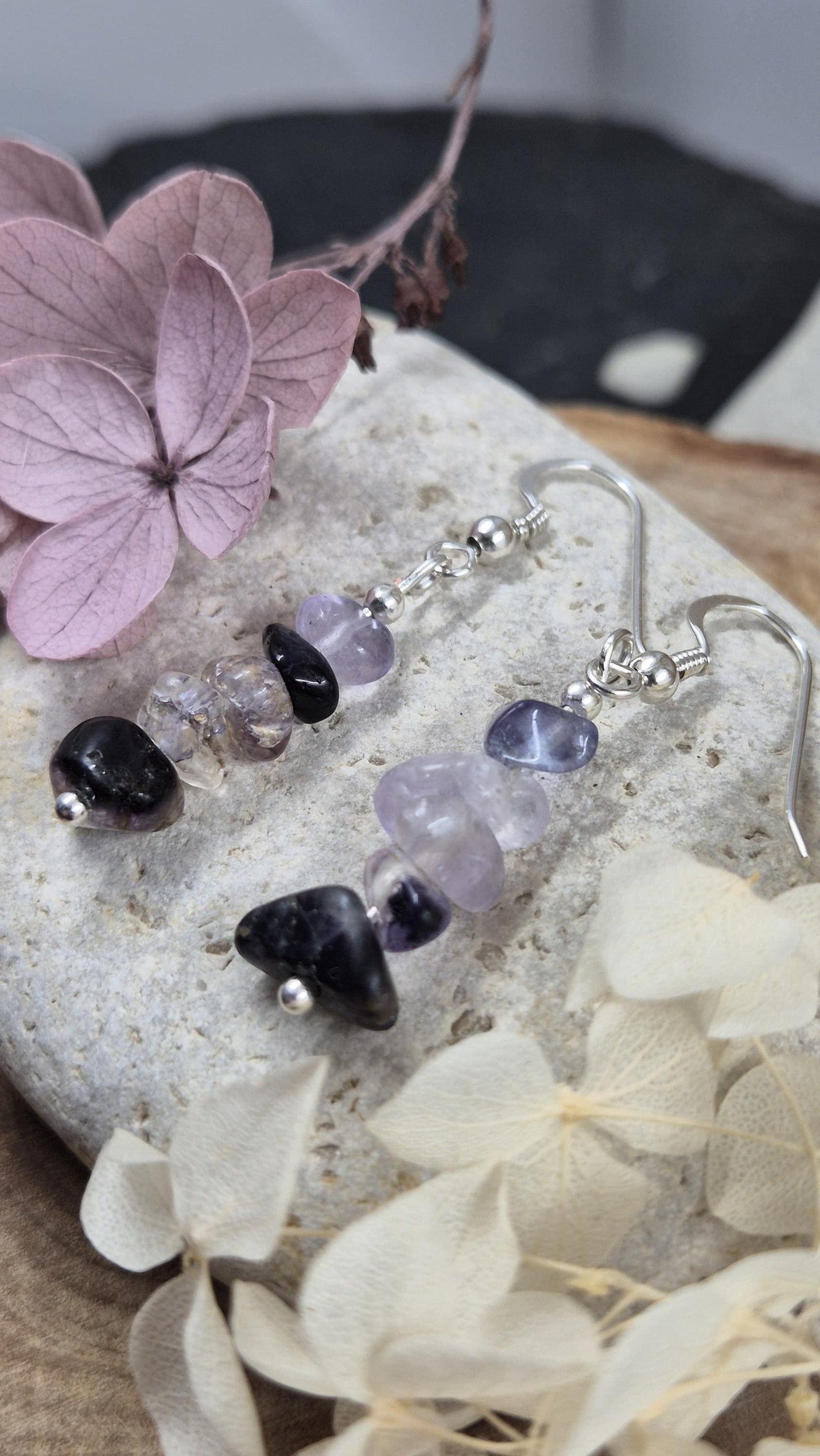 Blue John | Blue John Drop Earrings | Blue John Earrings | Blue John Jewellery Jones Stones