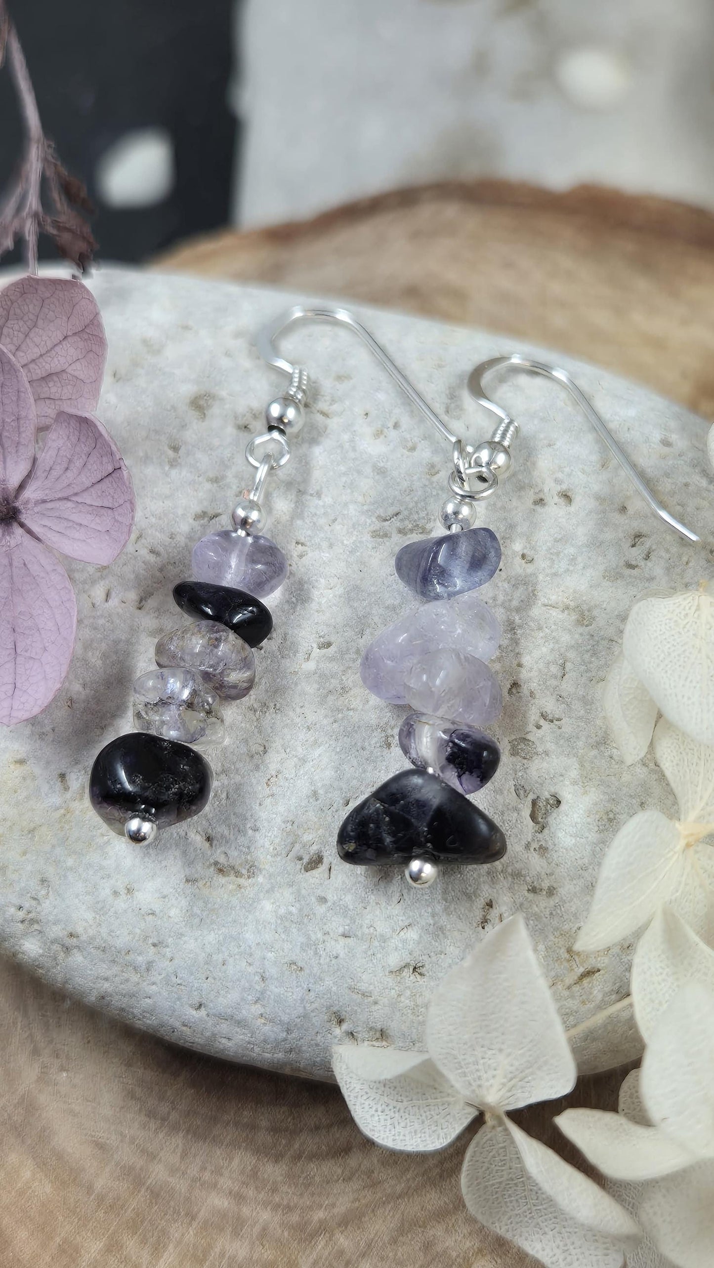 Blue John | Blue John Drop Earrings | Blue John Earrings | Blue John Jewellery Jones Stones
