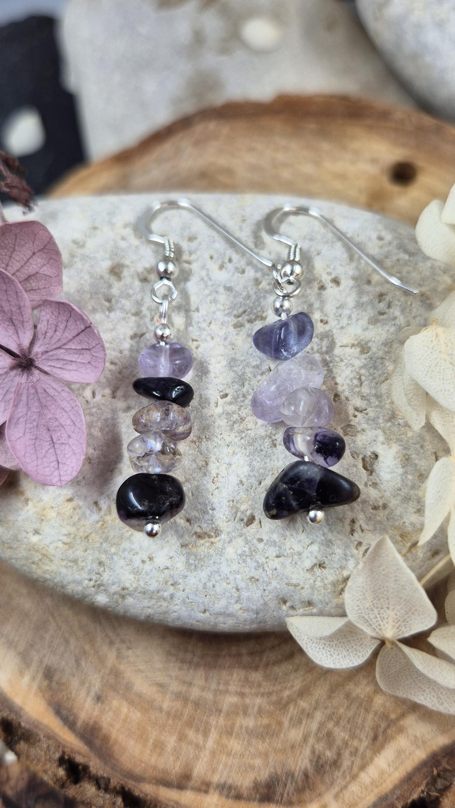 Blue John | Blue John Drop Earrings | Blue John Earrings | Blue John Jewellery Jones Stones