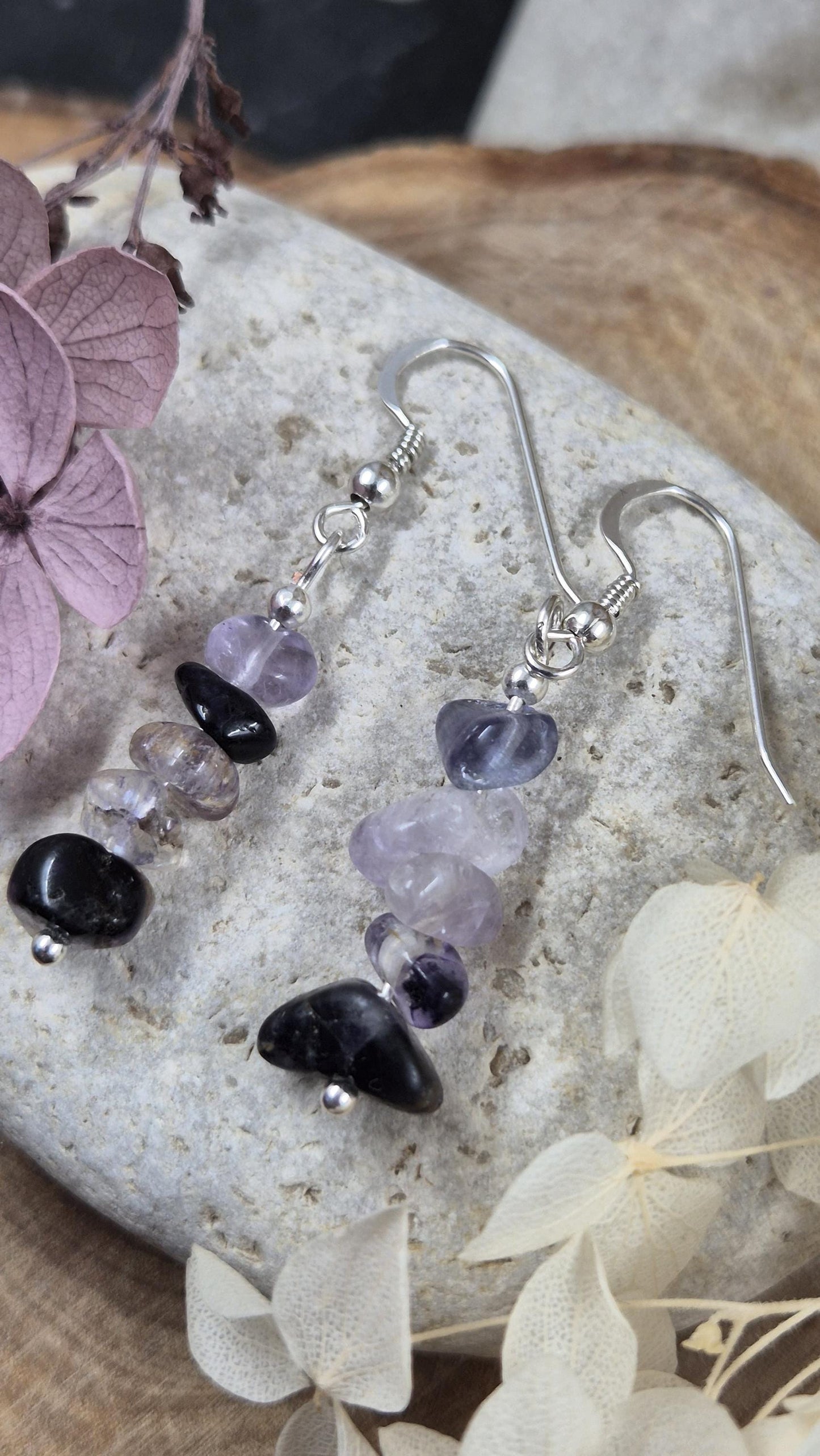 Blue John | Blue John Drop Earrings | Blue John Earrings | Blue John Jewellery Jones Stones