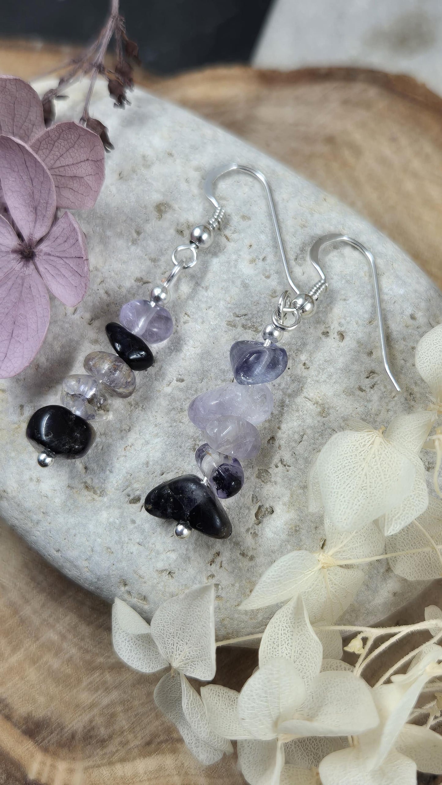 Blue John | Blue John Drop Earrings | Blue John Earrings | Blue John Jewellery Jones Stones