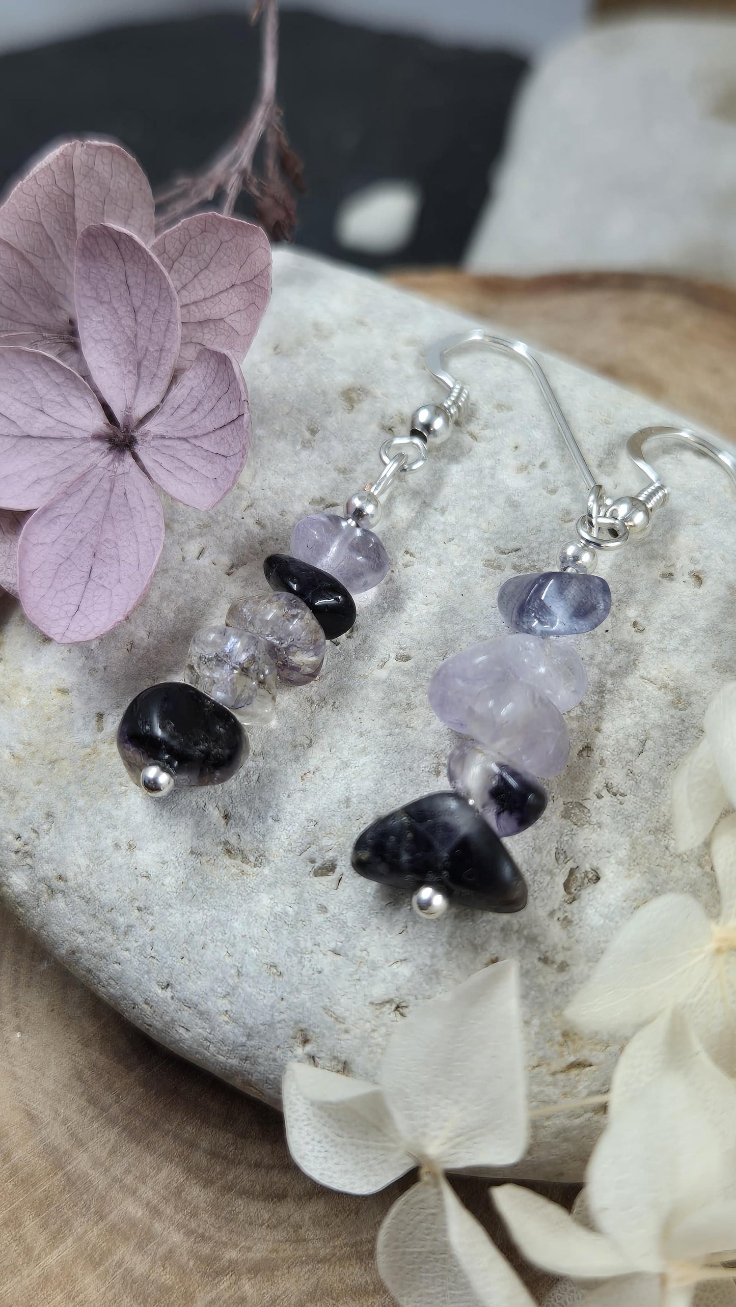 Blue John | Blue John Drop Earrings | Blue John Earrings | Blue John Jewellery Jones Stones