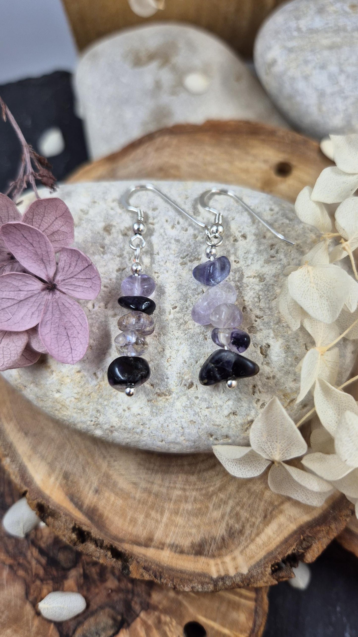 Blue John | Blue John Drop Earrings | Blue John Earrings | Blue John Jewellery Jones Stones