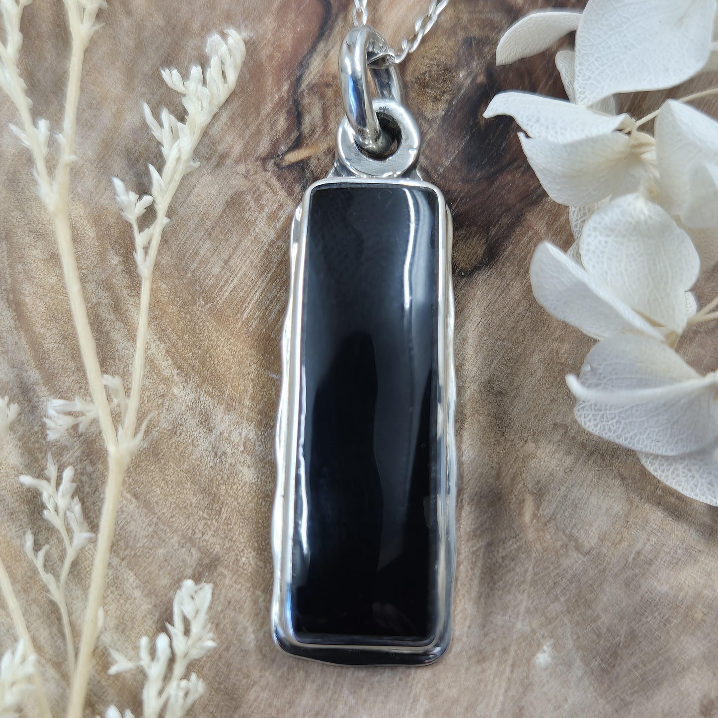 Whitby Jet Pendant | Whitby Jet Necklace | Whitby Jet | Celtic Jewellery | Handmade Pendant | Necklace Jones Stones