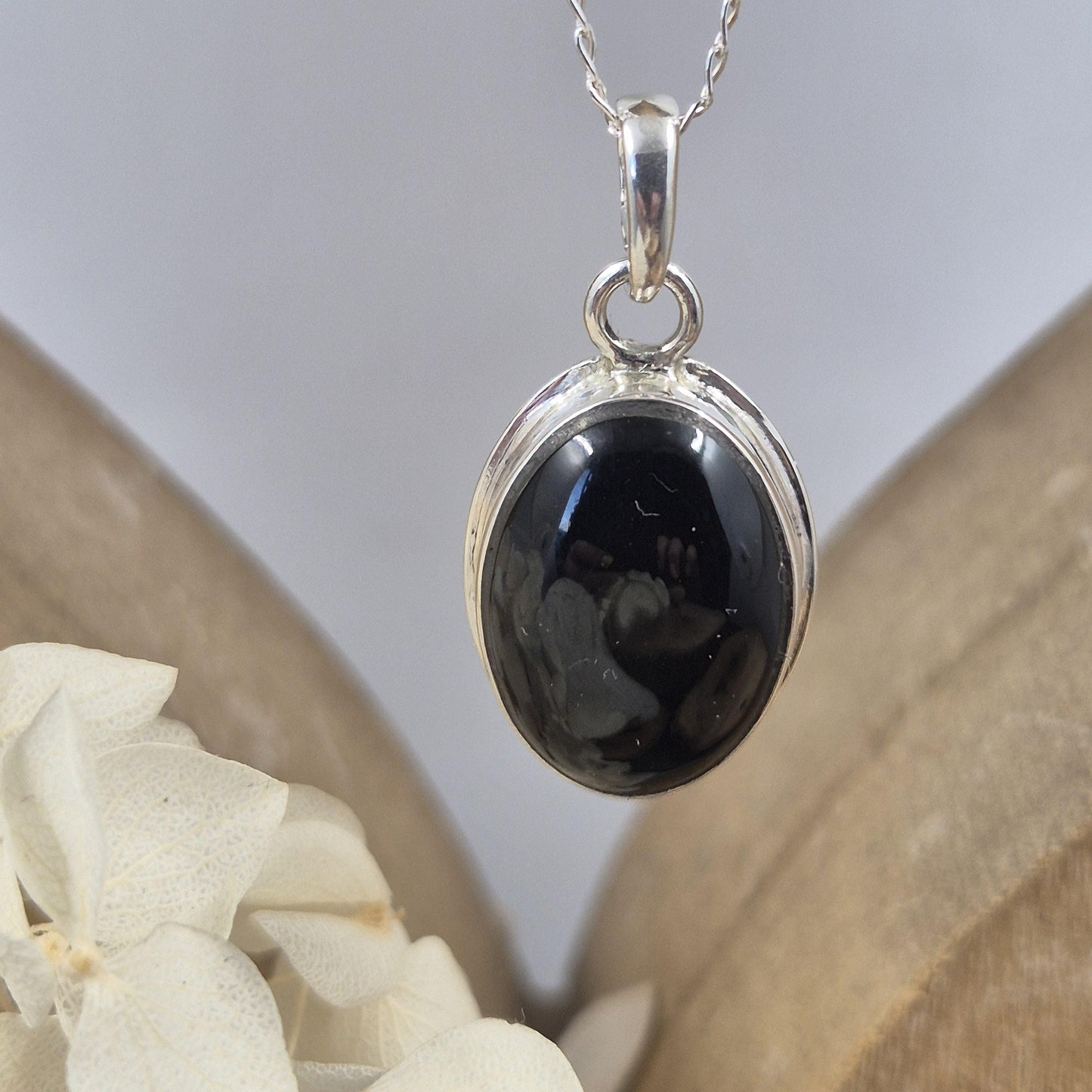 Whitby Jet Pendant | Whitby Jet Necklace | Whitby Jet | Celtic Jewellery | Handmade Pendant | Necklace Jones Stones