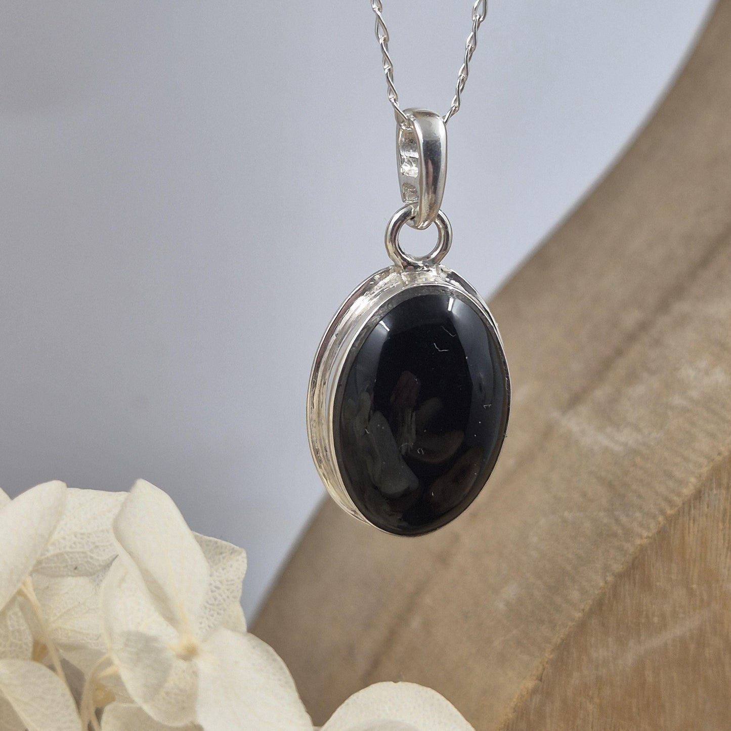 Whitby Jet Pendant | Whitby Jet Necklace | Whitby Jet | Celtic Jewellery | Handmade Pendant | Necklace Jones Stones