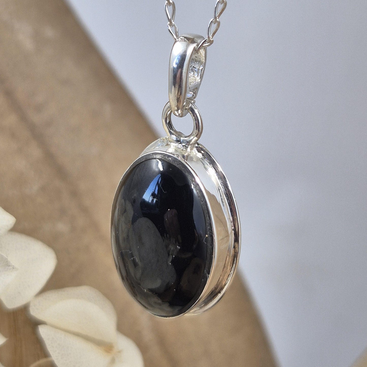 Whitby Jet Pendant | Whitby Jet Necklace | Whitby Jet | Celtic Jewellery | Handmade Pendant | Necklace Jones Stones