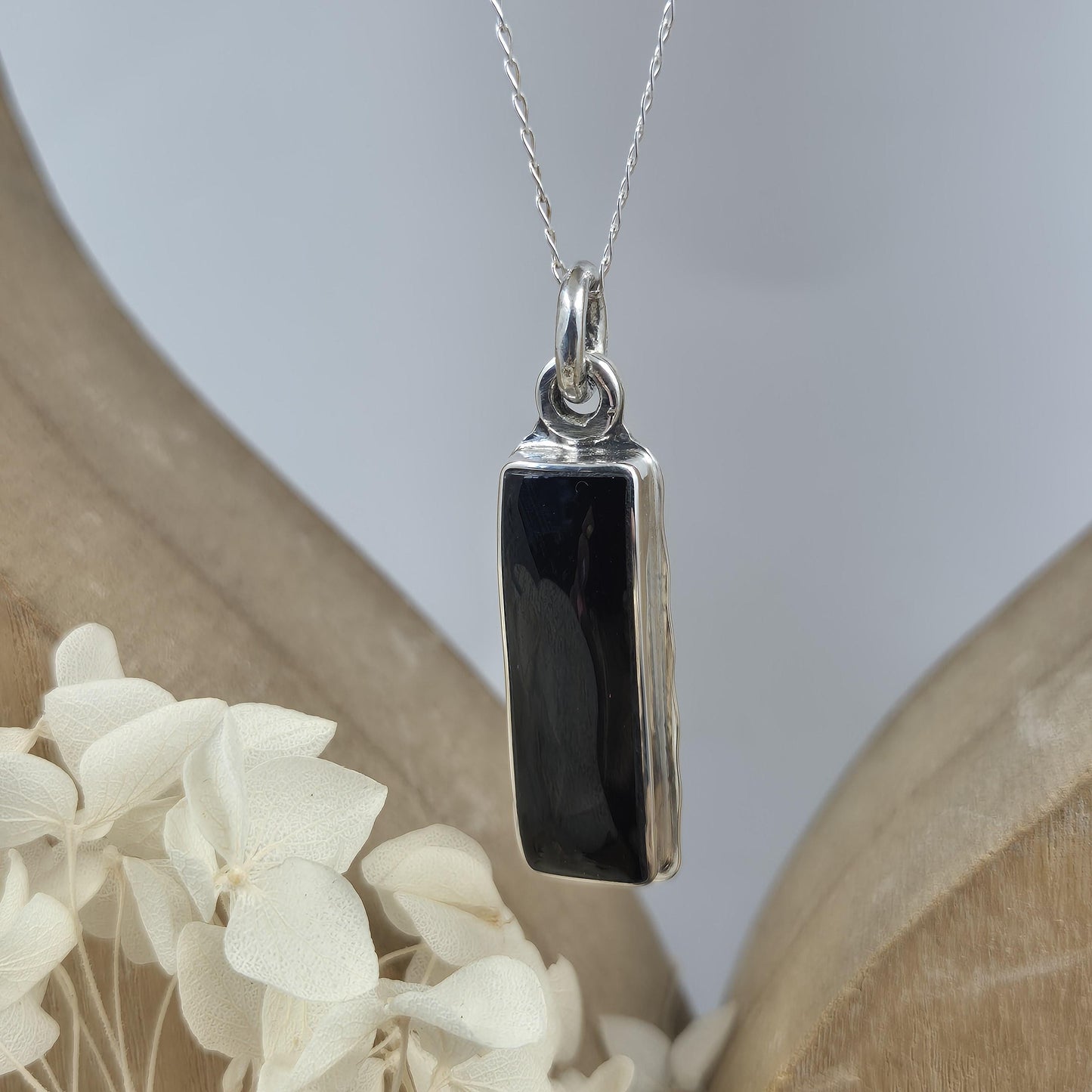 Whitby Jet Pendant | Whitby Jet Necklace | Whitby Jet | Celtic Jewellery | Handmade Pendant | Necklace Jones Stones