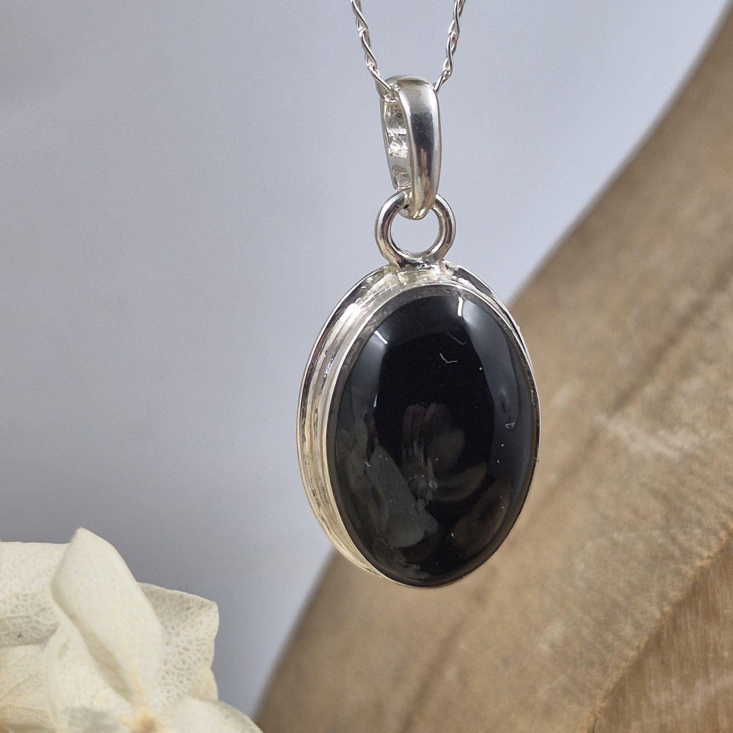 Whitby Jet Pendant | Whitby Jet Necklace | Whitby Jet | Celtic Jewellery | Handmade Pendant | Necklace Jones Stones