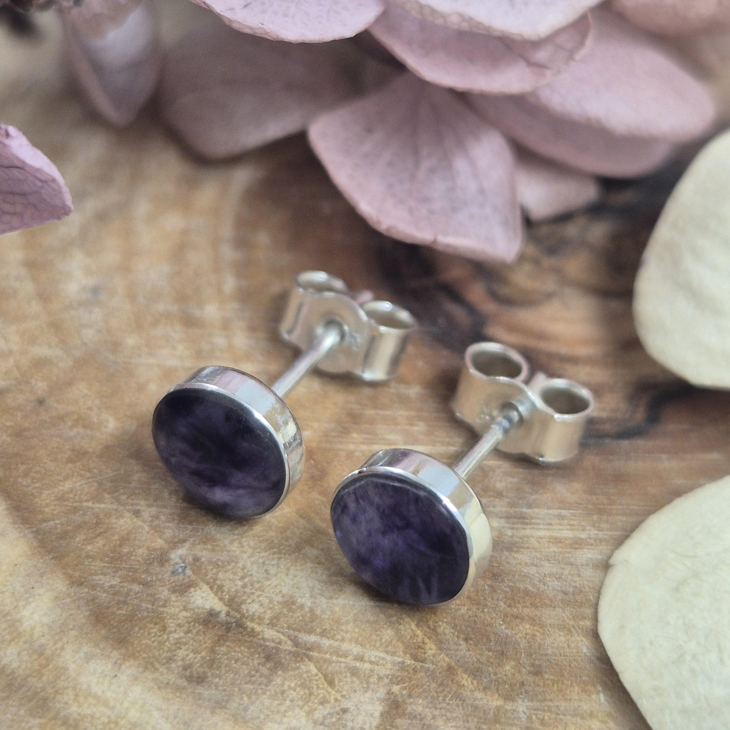 Blue John | Blue John Stud Earrings | Blue John Studs | Blue John Jewellery - Jones Stones