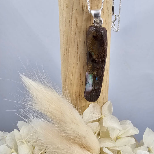 Australian Boulder Opal Pendant Jones Stones