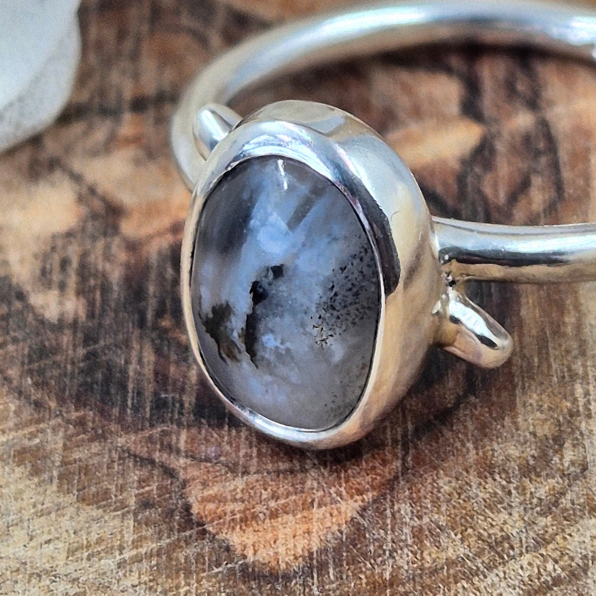 Andean Opal Ring | Peruvian Blue Opal | Opal Ring | Silver Ring | Size O Ring | Jones Stones