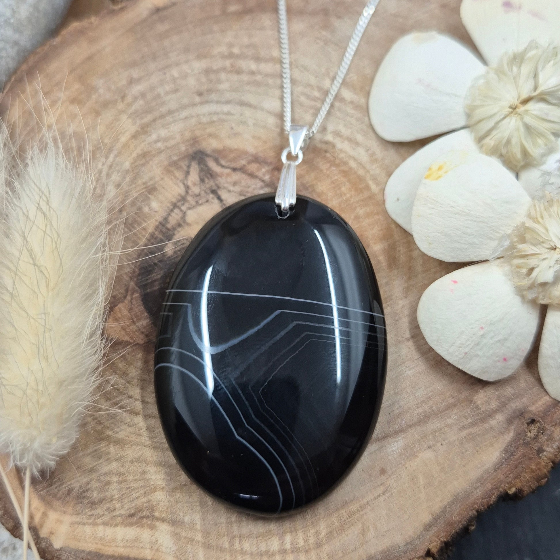 Botswana Agate Pendant | Agate Jewellery | Jones Stones