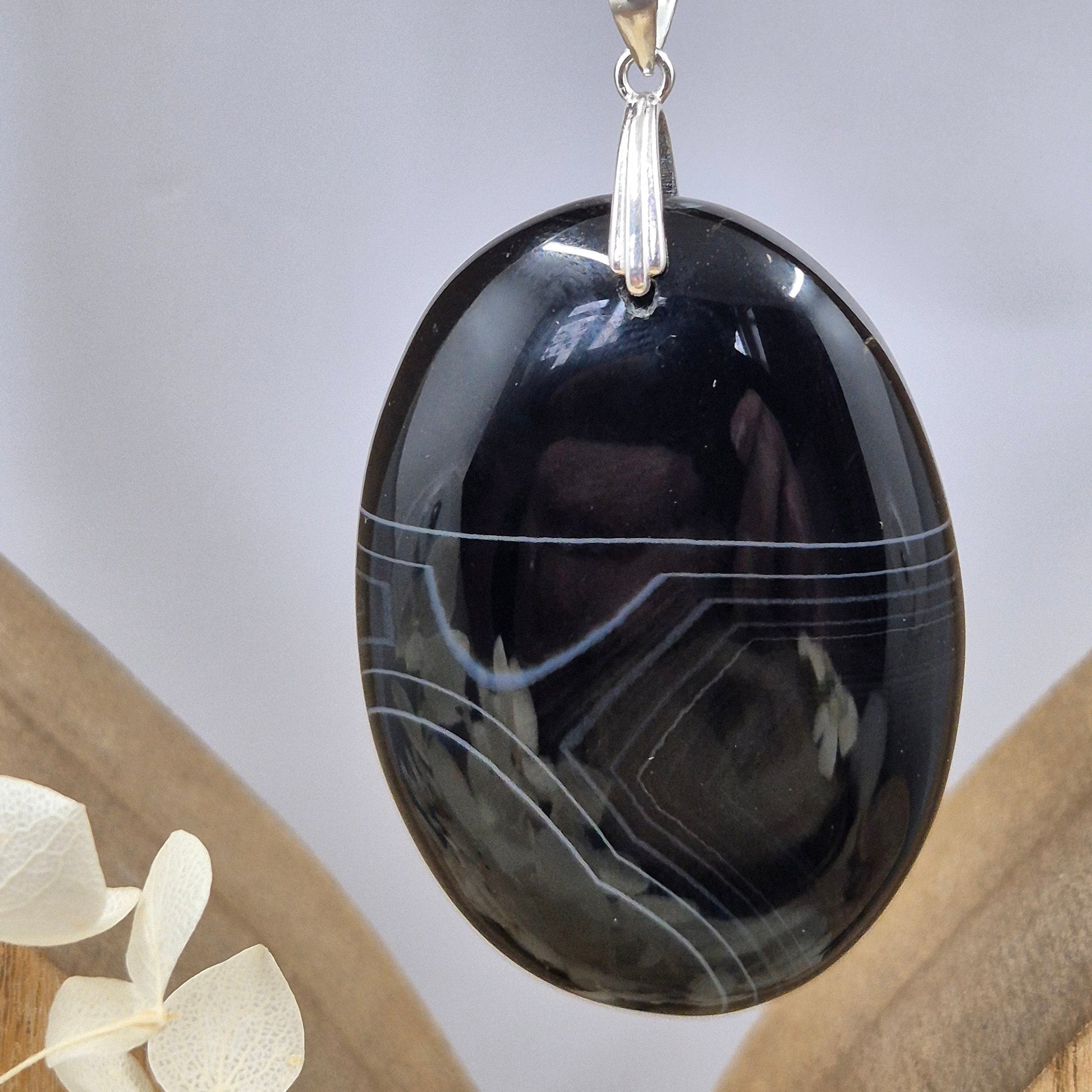 Botswana Agate Pendant | Agate Jewellery | Jones Stones