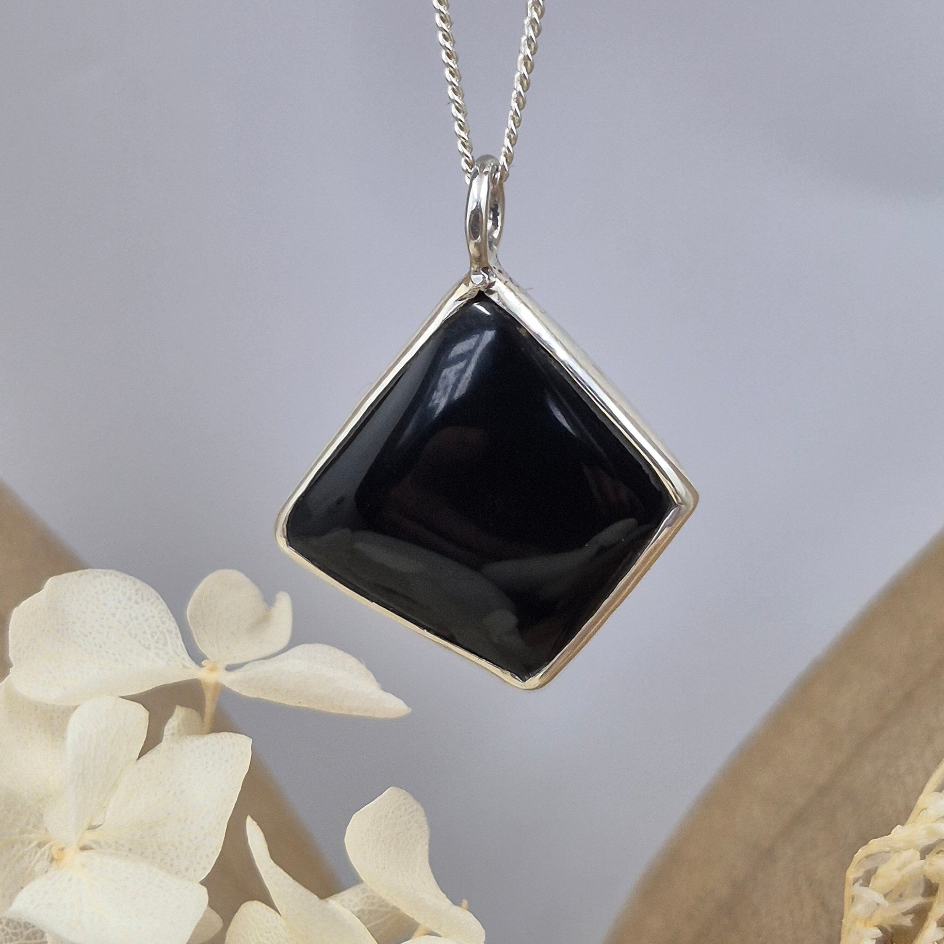Obsidian Pendant | Obsidian Jewellery | Dragon Glass Jones Stones