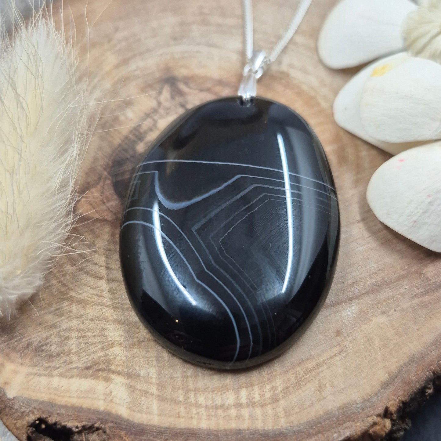 Botswana Agate Pendant | Agate Jewellery | Jones Stones