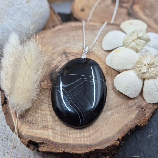 Botswana Agate Pendant | Agate Jewellery | Jones Stones
