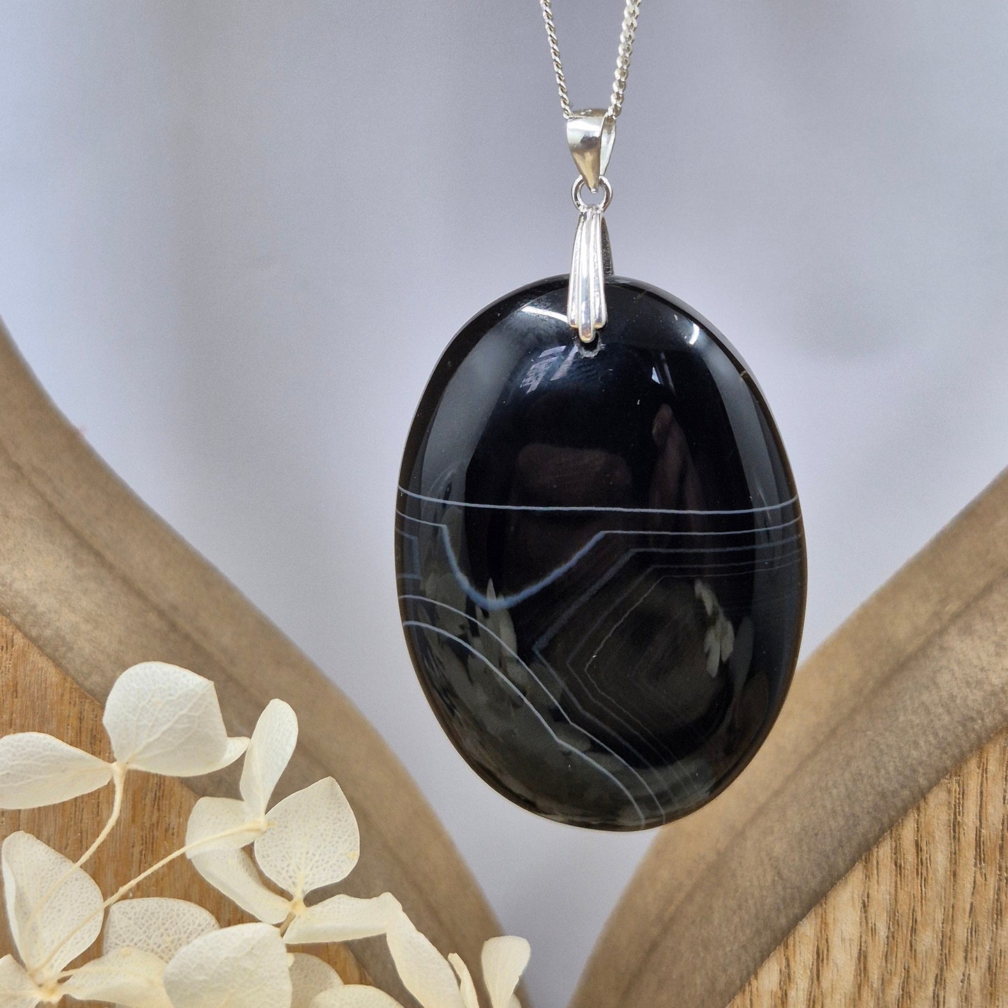 Botswana Agate Pendant | Agate Jewellery | Jones Stones
