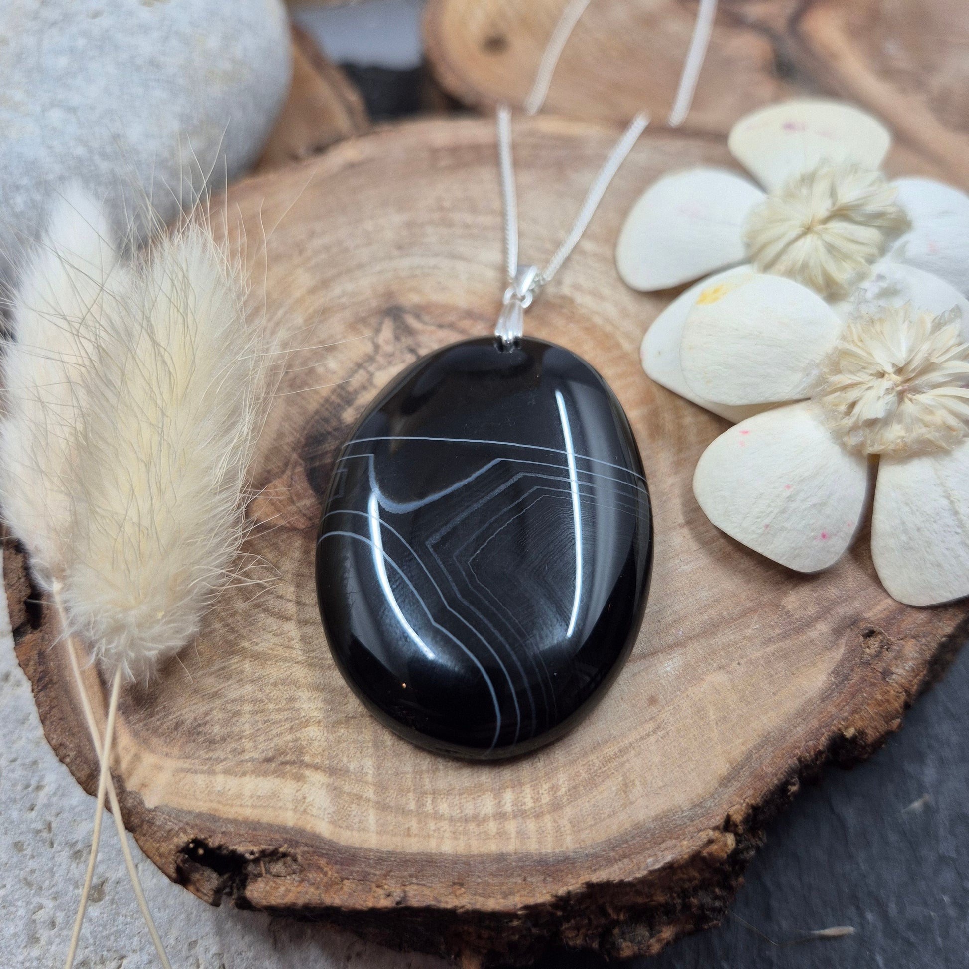 Botswana Agate Pendant | Agate Jewellery | Jones Stones