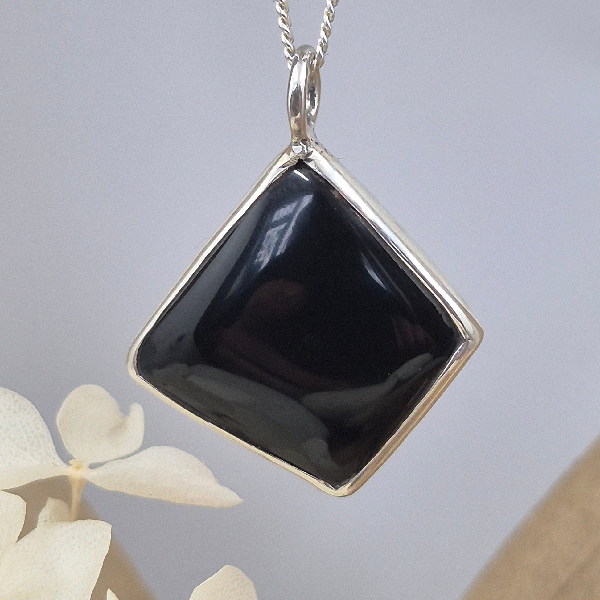 Obsidian Pendant | Obsidian Jewellery | Dragon Glass Jones Stones