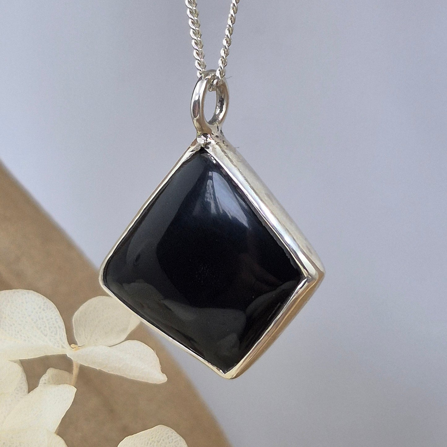 Obsidian Pendant | Obsidian Jewellery | Dragon Glass Jones Stones