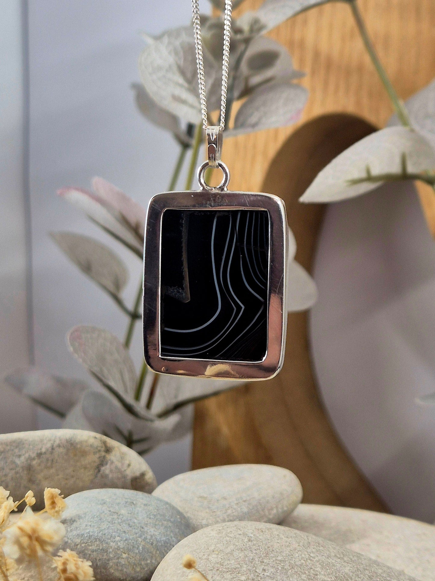 Botswana Agate Pendant | Agate Jewellery | Jones Stones
