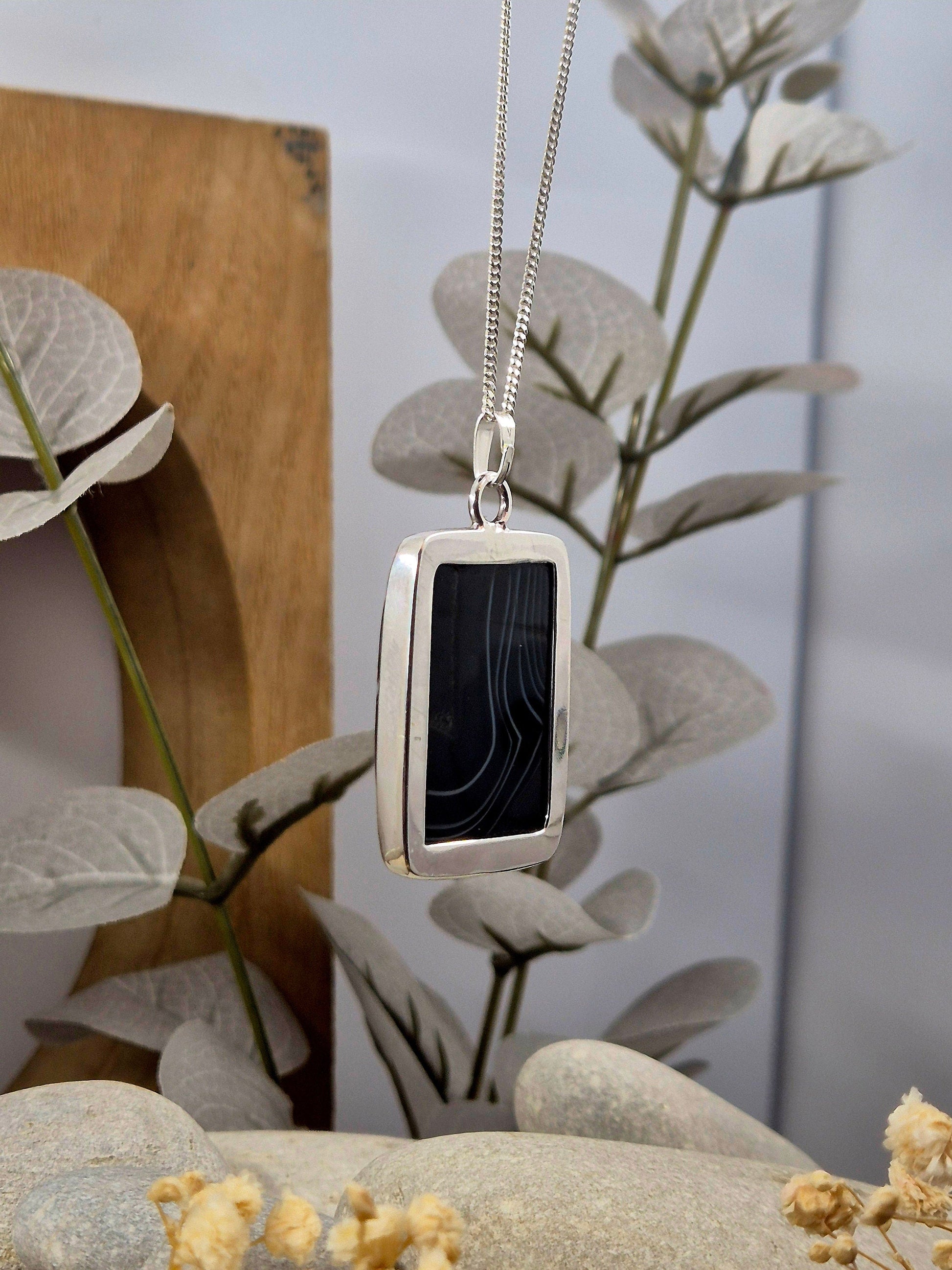 Botswana Agate Pendant | Agate Jewellery | Jones Stones