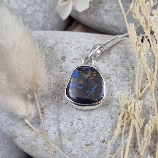Australian Boulder Opal Pendant | Boulder Opal | Boulder Opal Pendant | Jones Stones