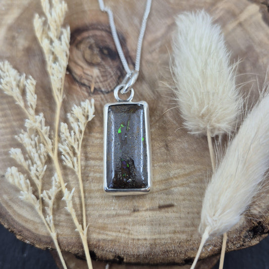 Australian Boulder Opal Pendant | Boulder Opal | Boulder Opal Pendant | Jones Stones