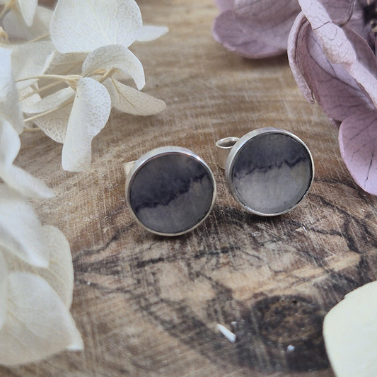 Blue John | Blue John Stud Earrings | Blue John Studs | Blue John Jewellery Jones Stones