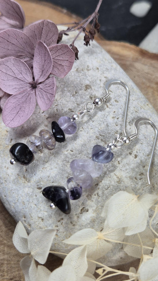 Blue John | Blue John Drop Earrings | Blue John Earrings | Blue John Jewellery Jones Stones