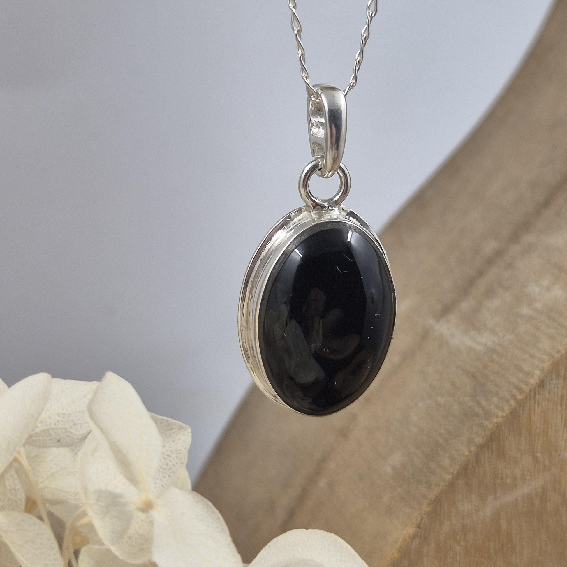 Whitby Jet Pendant | Whitby Jet Necklace | Whitby Jet | Celtic Jewellery | Handmade Pendant | Necklace Jones Stones