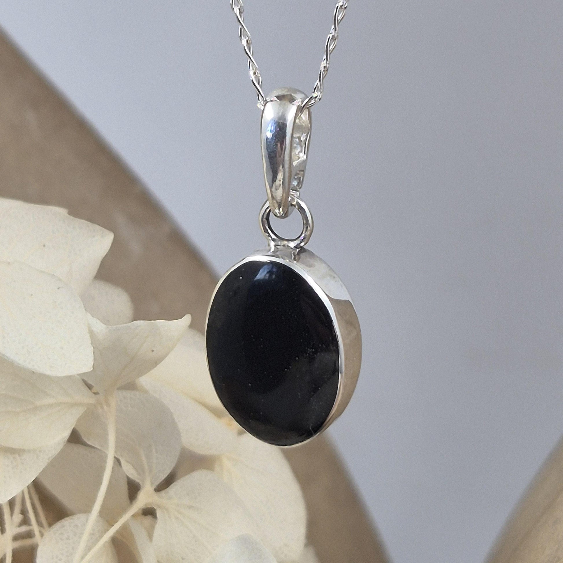 Whitby Jet Pendant | Whitby Jet Necklace | Whitby Jet | Celtic Jewellery | Handmade Pendant | Necklace Jones Stones