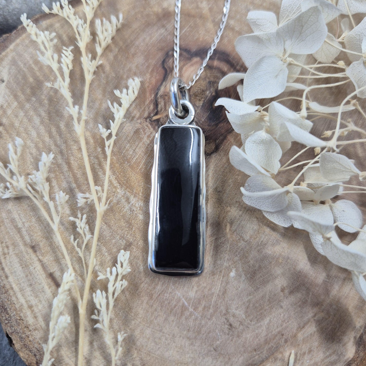 Whitby Jet Pendant | Whitby Jet Necklace | Whitby Jet | Celtic Jewellery | Handmade Pendant | Necklace Jones Stones