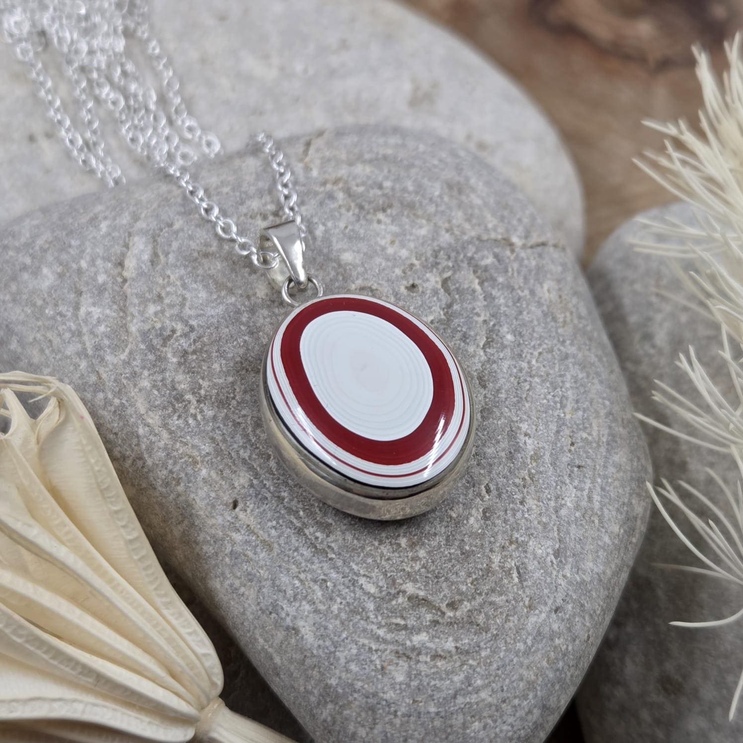 Double Sided Fordite Pendant | Fordite Jewellery | Jones Stones