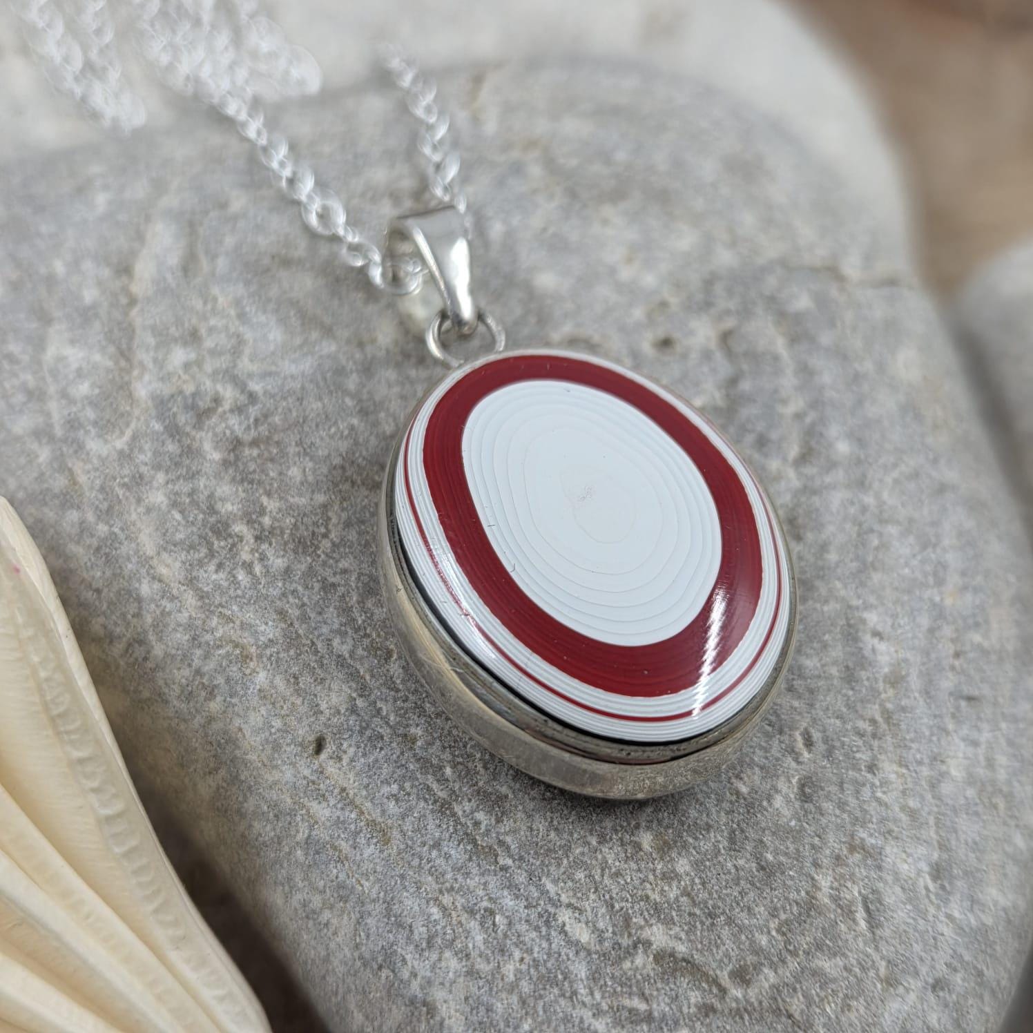 Double Sided Fordite Pendant | Fordite Jewellery | Jones Stones