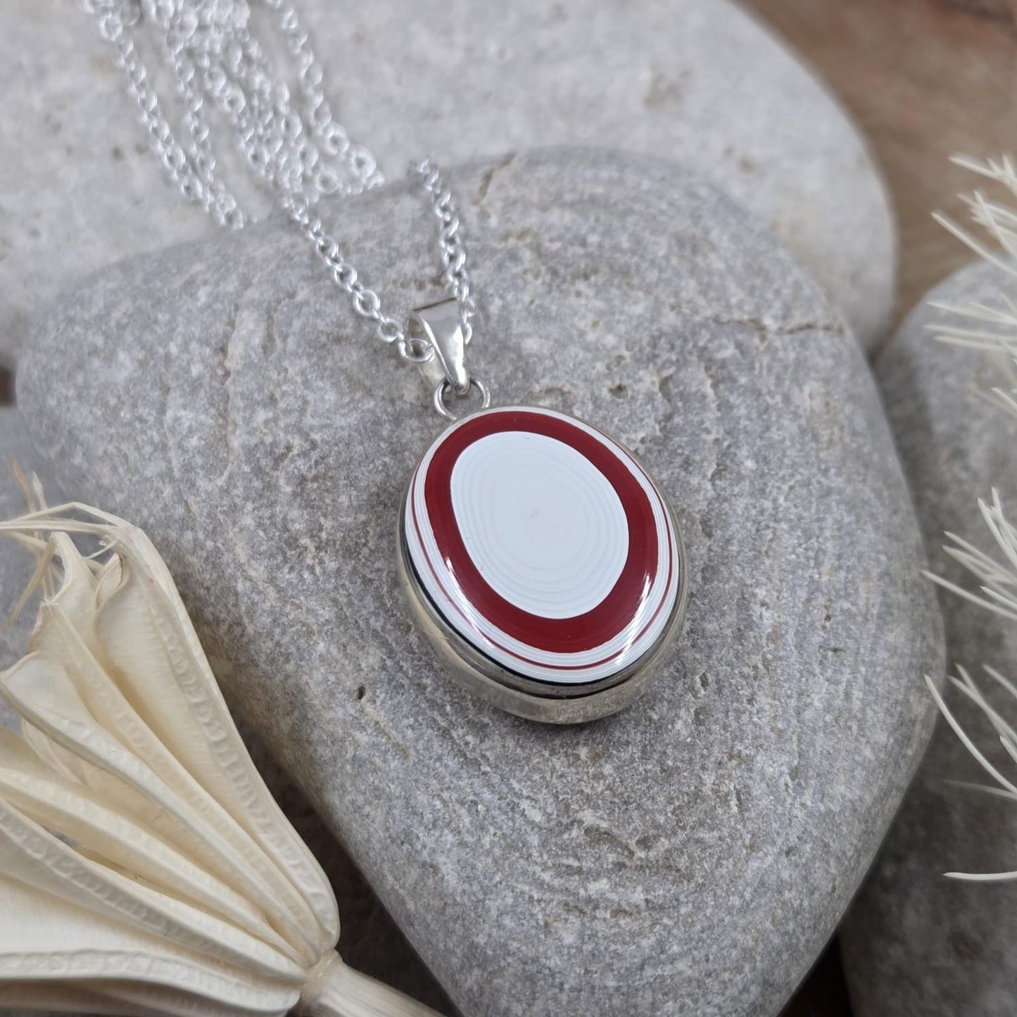 Double Sided Fordite Pendant | Fordite Jewellery | Jones Stones