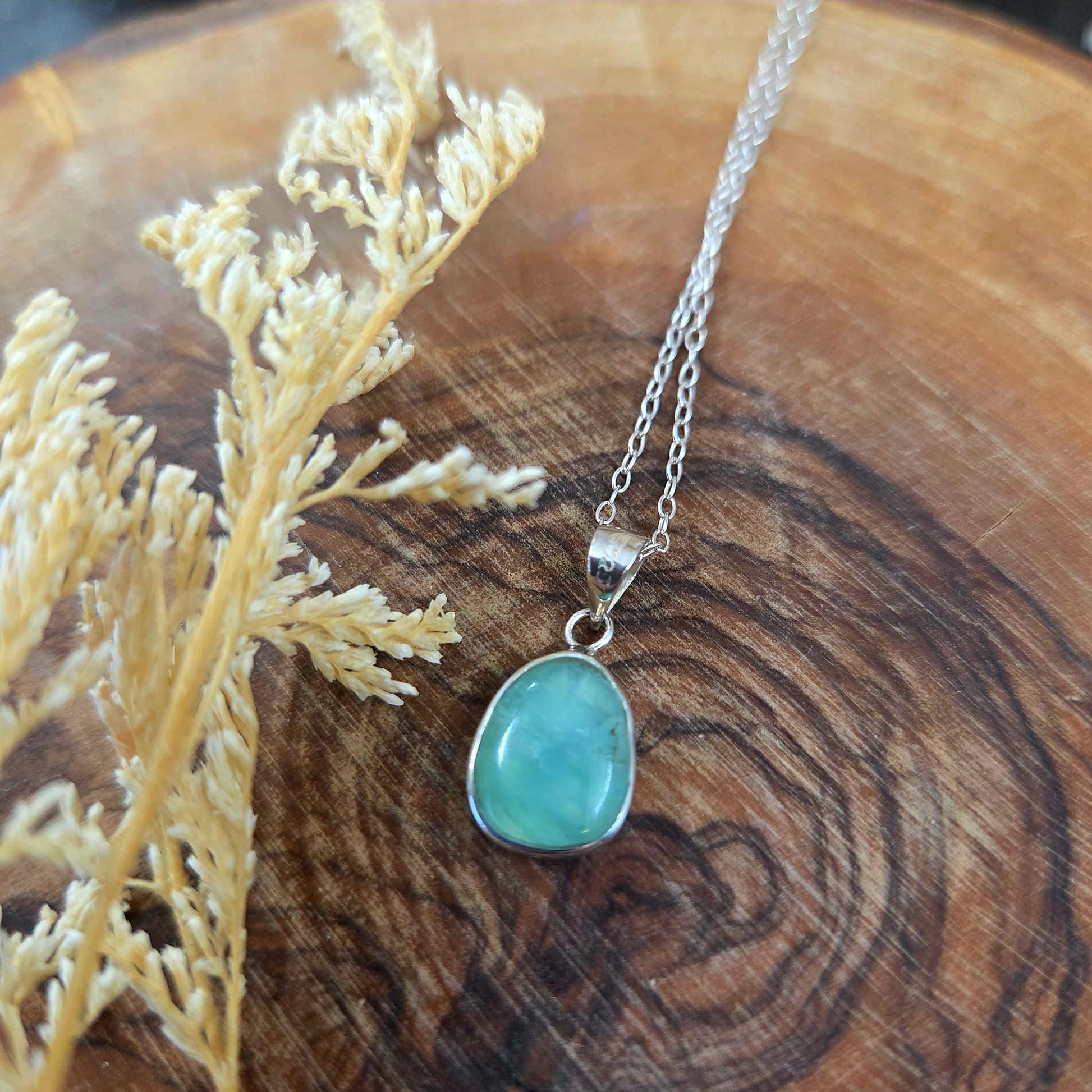 Peruvian  Opal Pendant | Opal Pendant | Blue Opal | Peru Jones Stones