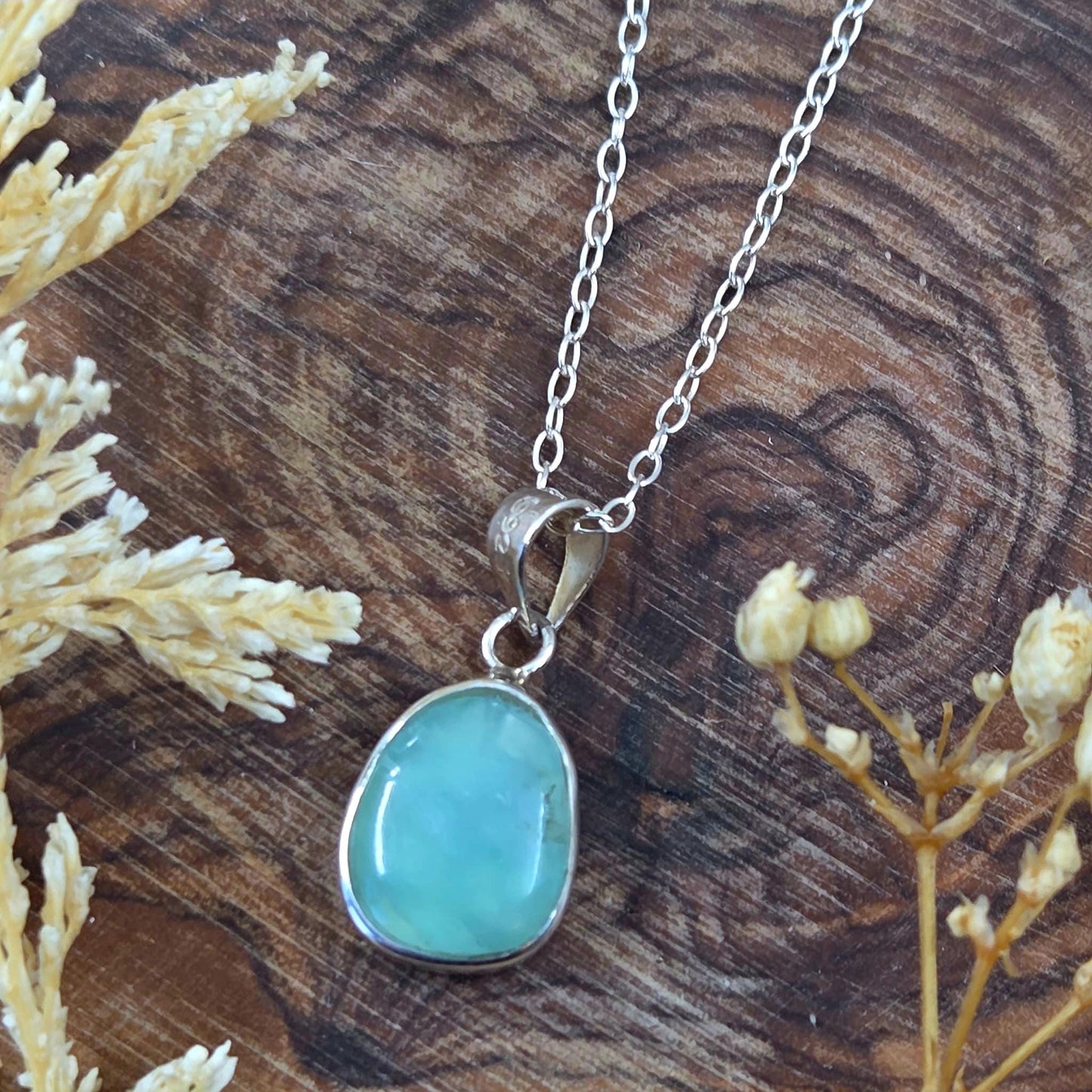 Peruvian  Opal Pendant | Opal Pendant | Blue Opal | Peru Jones Stones