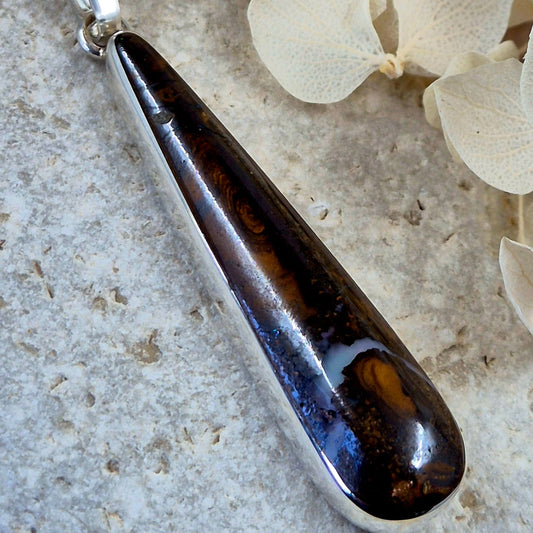 Australian Boulder Opal Pendant | JSBO003 Jones Stones